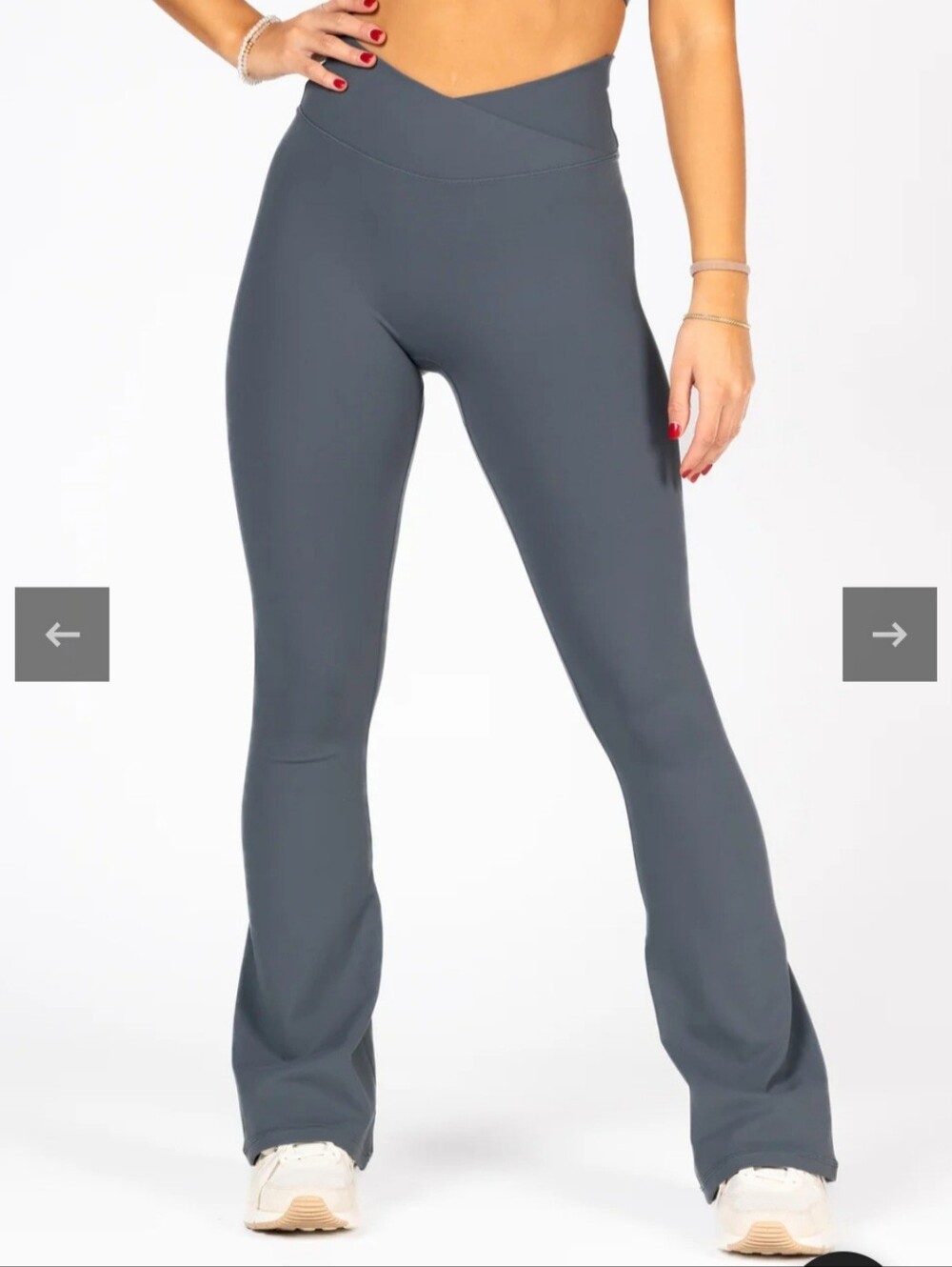 Sierra Slate Blue Flare Leggings 31in Size Medium